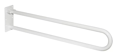 Bijeli pomoćni zložljivo ročaj za kupaonicu, za montažu na zid