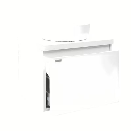 Bijela viseča omarica pod umivalnikom Naturel Ancona 60x46 cm sa sjajnom površinom