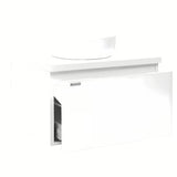 Viseča omarica pod umivalnikom Naturel Ancona 80x46 cm u bijeloj boji sa sjajnom površinom