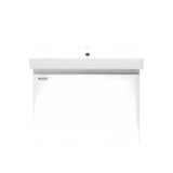 Viseča kopalniška omarica s keramičkim umivaonikom Naturel Ancona u bijeloj boji sa sjajnom površinom