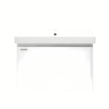 Viseča kopalniška omarica Naturel Ancona s keramičkim umivaonikom, bijela, sjajna izvedba, 80x46 cm.