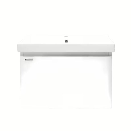 Viseča kopalniška omarica Naturel Ancona s keramičkim umivaonikom, bijela, sjajna izvedba, 80x46 cm.