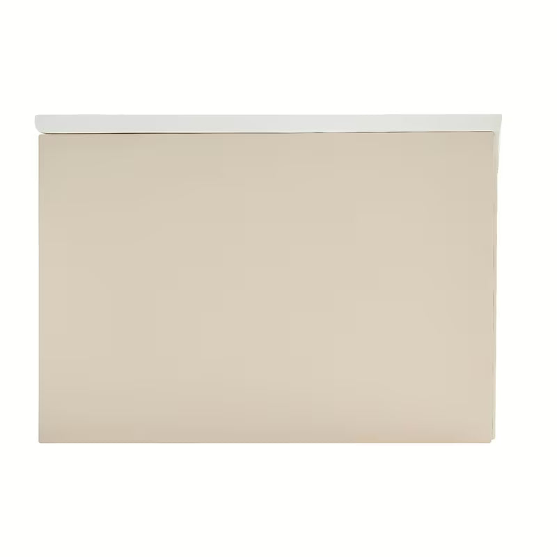Viseča kopalniška omarica z umivalnikom Naturel Austen 120x35x52 cm v mat bež barvi