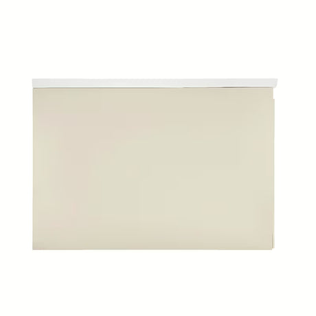 Mat bež viseča omarica z umivalnikom Naturel Austen 80x35x52 cm z umivalnikom iz litega marmorja.