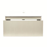 Mat bež viseča omarica z umivalnikom Naturel Austen 80x35x52 cm z umivalnikom od lijevanog mramora.