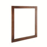 Ogledalo Naturel Country 65 x 80 cm s okvirom od masivnog drva u nijansi palisandra.