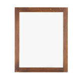 Ogledalo Naturel Country 65 x 80 cm s okvirom od masivnog drva u nijansi palisandra.