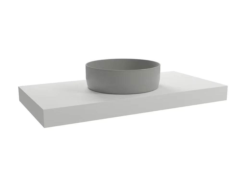 Viseča pult za umivalnik Naturel Dolce u mat bijeloj boji (white matt), dimenzije 100x50x8 cm.