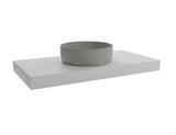 Viseča plošča za umivalniško skledo Naturel Dolce v barvi glossy white, dimenzije 100x8x50 cm.