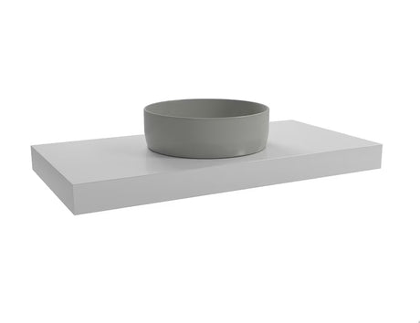 Viseča plošča za umivalniško skledo Naturel Dolce v barvi glossy white, dimenzije 100x8x50 cm.