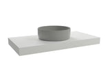 Viseča pult za umivalnik Naturel Dolce v beli mat barvi (white matt), dimenzije 100x50x8 cm.