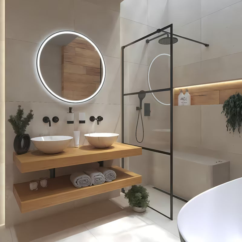 Pult za umivalnik Naturel Dolce v dekorju medeni hrast z mat površino