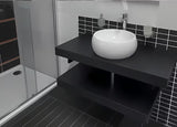 Črna pult za umivalnik Naturel Dolce 80x50x8 cm