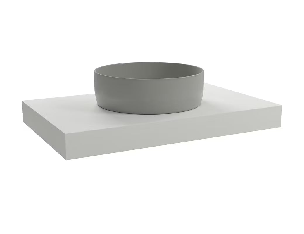 Naturel Dolce viseča plošča za umivalniško skledo 80x50x8 cm v mat beli barvi (white matt)