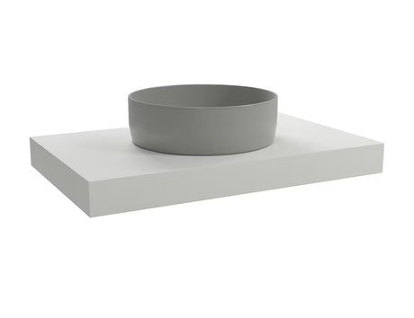 Naturel Dolce viseča plošča za umivalniško skledo 80x50x8 cm v mat beli barvi (white matt)