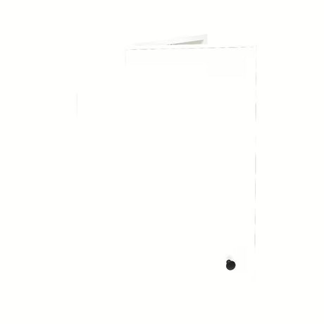 Visoka viseča kopalniška omarica Naturel Forli u bijeloj sjajnoj boji, 40x78,5x22 cm.