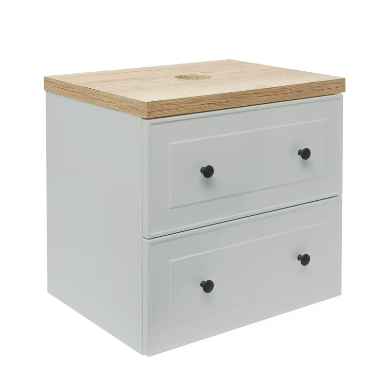 Kopalniška omarica Naturel Forli u mat sivoj boji s pločom u dekoru hrasta halifax