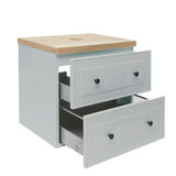 Kopalniška omarica Naturel Forli u mat sivoj boji s pločom u dekoru hrasta halifax