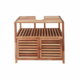 Stoječa omarica pod umivalnikom Naturel Home v dekorju oreha 67,5x35,5x63 cm z mat površino