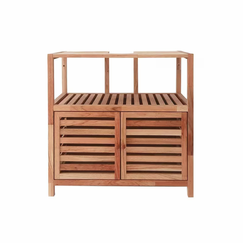 Stoječa omarica pod umivalnikom Naturel Home v dekorju oreha 67,5x35,5x63 cm z mat površino