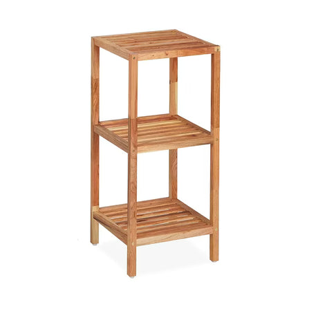 Stoječa regal Naturel Home u dekoru oraha od masivnog drva s mat površinom