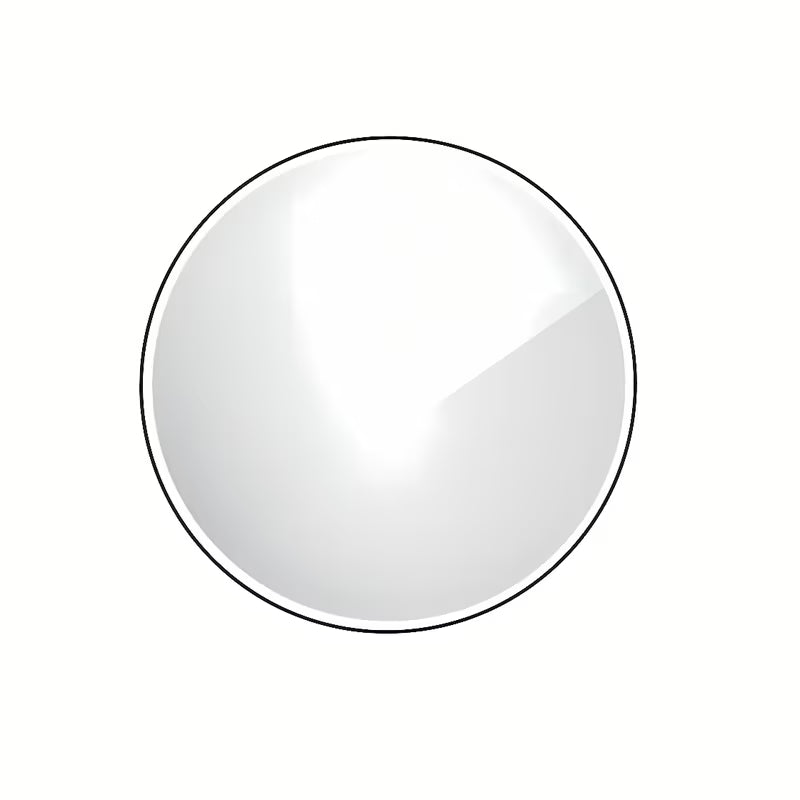 Okruglo crno LED ogledalo Naturel 80 cm s obodnim pozadinskim osvjetljenjem za kupaonicu