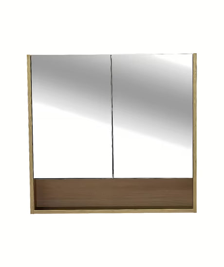 Omarica z Ogledalom Naturel Lucca 80x75 cm v dekorju hrasta z zrcalnimi vrati