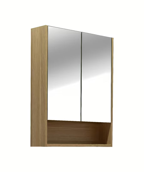 Omarica z Ogledalom Naturel Lucca 60x75 cm u dekoru hrasta sa zrcalnim vratima i unutarnjim policama.