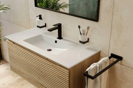 Bijeli keramički pohištveni umivalnik Naturel Modena 101x46 cm sa središnjim otvorom za pro slavinu