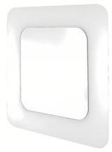 Kvadratno ogledalo Naturel Pavia 75x75 cm u bijeloj boji s mogućnošću montaže okomito i vodoravno.