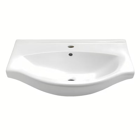 Bel keramični pohištveni umivalnik Naturel Pro 70x51 cm z odprtino pro za armaturo na sredini
