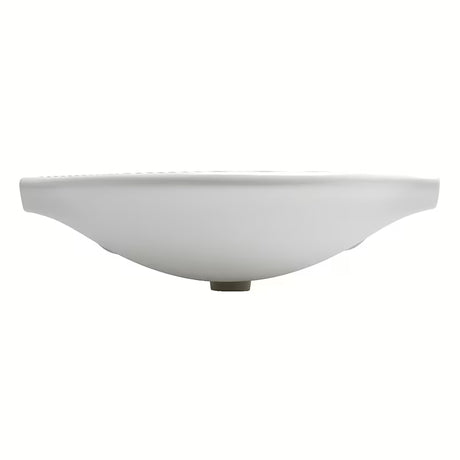Bel keramični pohištveni umivalnik Naturel Pro 70x51 cm z odprtino pro za armaturo na sredini