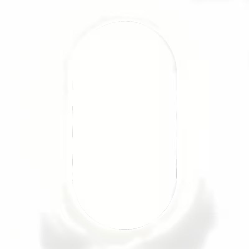 Ovalno LED ogledalo Naturel Project 40x80 cm s folijom protiv zamagljivanja i upravljanjem na dodir