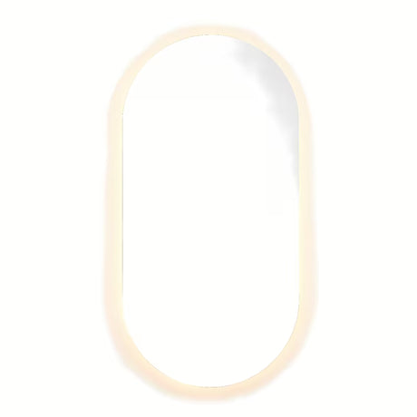 Ovalno LED ogledalo Naturel Project 40x80 cm s folijom protiv zamagljivanja i upravljanjem na dodir