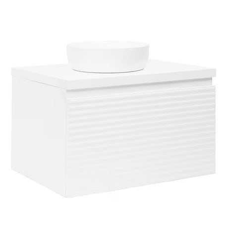 Viseča omarica pod umivalnikom Naturel Savona 98x43x44,8 cm v beli sijaj izvedbi