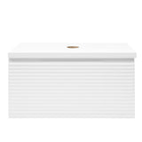 Viseča omarica pod umivalnikom Naturel Savona 98x43x44,8 cm v beli sijaj izvedbi