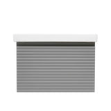 Viseča kopalniška omarica Naturel Savona s keramičnim umivalnikom v mat sivi barvi