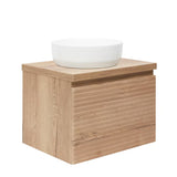 Viseča omarica pod umivalnikom Naturel Savona u dekoru hrasta halifax mat s profiliranom frontom