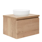 Viseča omarica pod umivalnikom Naturel Savona u dekoru hrasta halifax mat s profiliranom frontom