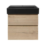 Viseča kopalniška omarica Naturel Savona s keramičkim umivaonikom u dekoru hrasta halifax