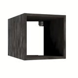 Crni viseči policni škatla Naturel Stilla 30x30x44 cm za kupaonicu
