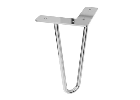 Kromirana noga za namještaj Naturel Stilla, pakiranje 2 komada