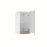 Bela viseča kopalniška omarica Naturel Stilla 80x30x45 cm z enim predalom