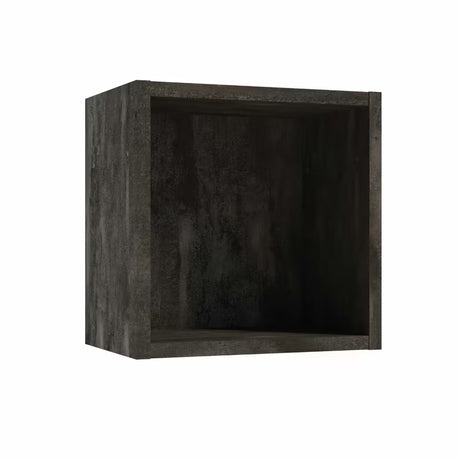 Črn viseči policni škatla Naturel Stilla za kopalnico, dimenzije 30x30x20 cm.
