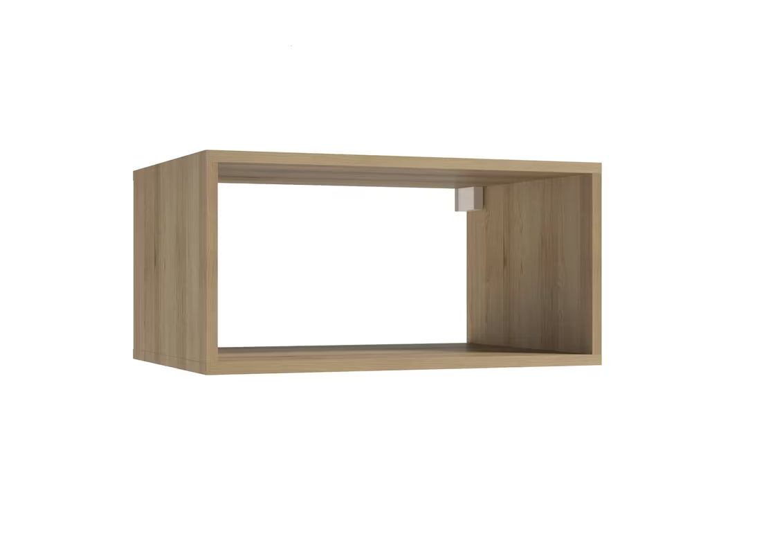 Naturel Stilla viseči policni škatla za kopalnico v rjavi barvi, dimenzije 30x60x44 cm