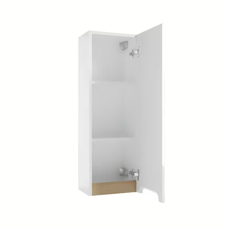 Bela viseča kopalniška omarica Naturel Stilla 80x30x45 cm z enim predalom