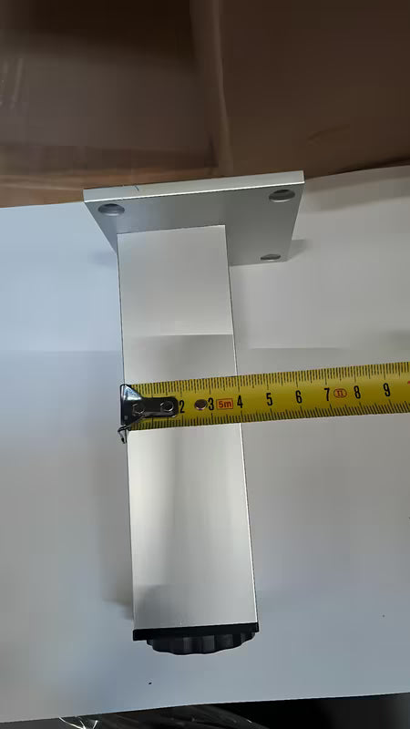 Višinsko nastavljiva aluminijasta pohištvena noga Naturel Vario