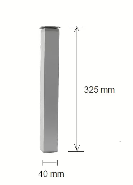 Pohištvena noga Naturel Vario Dekor v aluminijasti izvedbi, višinsko nastavljiva dekorativna noga za viseče pohištvo.