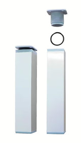 Noga za namještaj Naturel Vario Dekor u aluminijskoj izvedbi, dekorativna noga podesiva po visini za viseći namještaj.