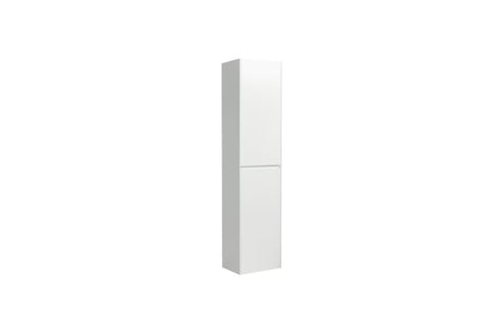 Visoka viseča kopalniška omarica Naturel Verona 40x170x30 cm v beli mat izvedbi z dvoje vrati